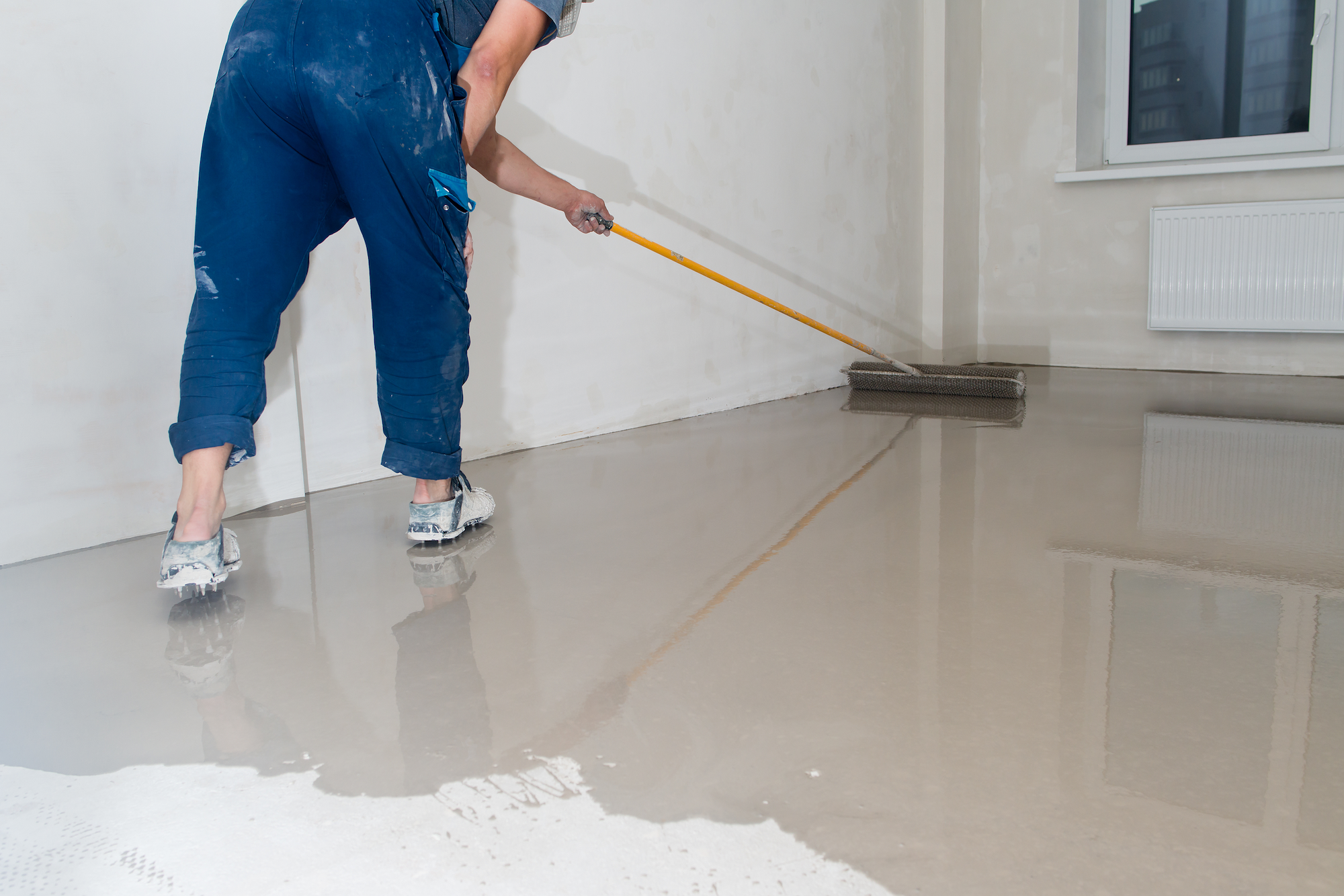 Liquid linoleum application